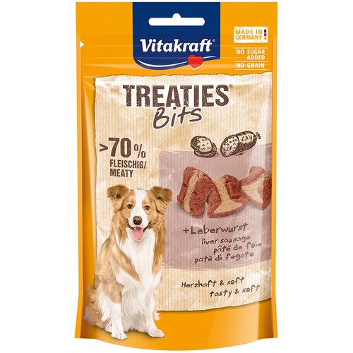 Vitakraft Treaties Bits - Varčno pakiranje: Jetrna klobasa 2 x 120 g Cene