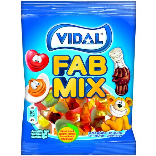 Vidal Candy gumene bombone Fab miks 100g Slike