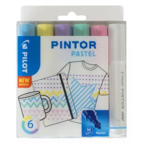 Pilot Marker Pintor Set PASTEL Mix MEDIUM SW-PT-M-S6-PASTEL Cene