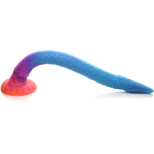 Creature Cocks Makara Glow-In-The-Dark Silicone Snake Dildo Cene