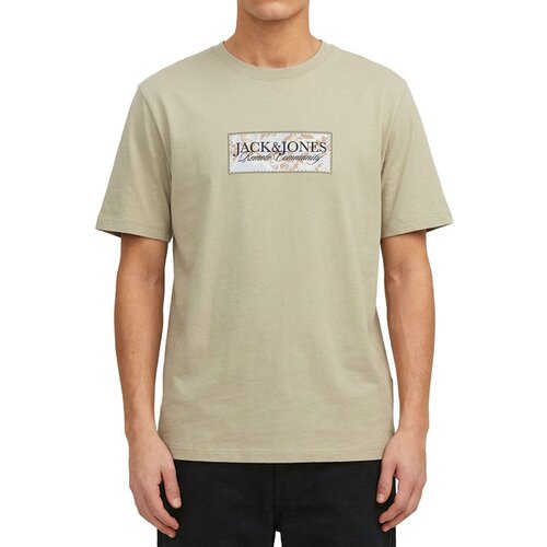 Jack &amp;amp; Jones Mu&amp;scaron;ka majica kratkih rukava Jormontauk Front Tee Ss Crew Neck Fst, Maslinasta Slike