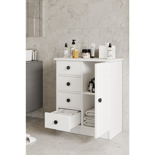 Hanah home višenamenski ormarić Elmar, 66 cm, beli Cene