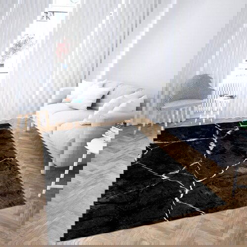 Conceptum Hypnose tepih CG_217, pravougaoni, 140x220 cm, crni Cene