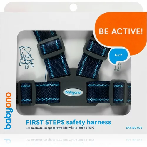 BabyOno Be Active Safety Harness First Steps ukras za kosu za djecu Dark Blue 6 m+ 1 kom