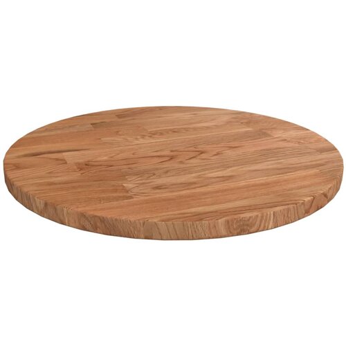 VidaXL Okrugla stolna ploča smeđa &amp;Oslash; 30 x 1 5 cm tretirana hrastovina Slike