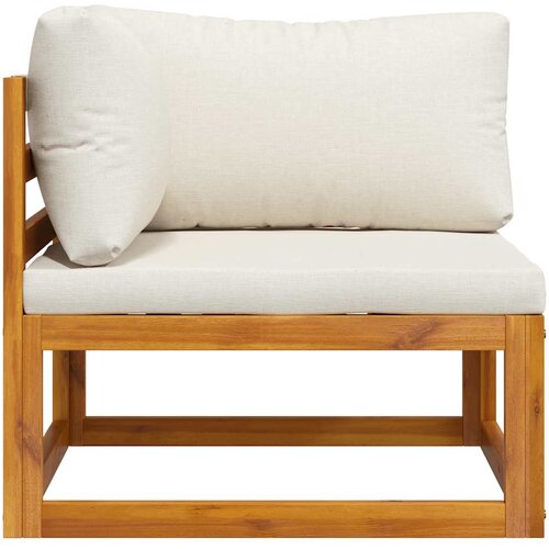  Modularna kutna sofa i krem bijeli jastuci bagremovo drvo Slike