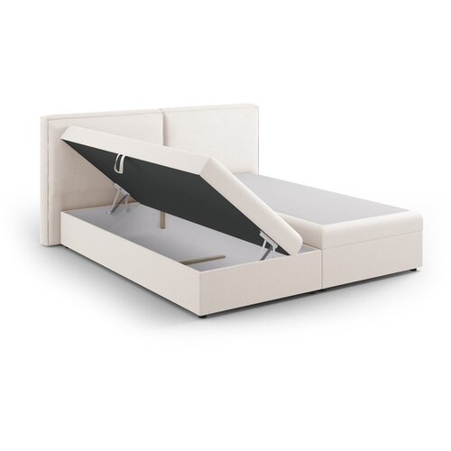 Cosmopolitan Design Kremno bela boxspring postelja s prostorom za shranjevanje 180x200 cm Arendal &amp;ndash; Slike