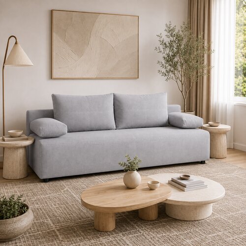 Grantex Line Sofa na razvlačenje Savona, 140x200cm, Siva Cene