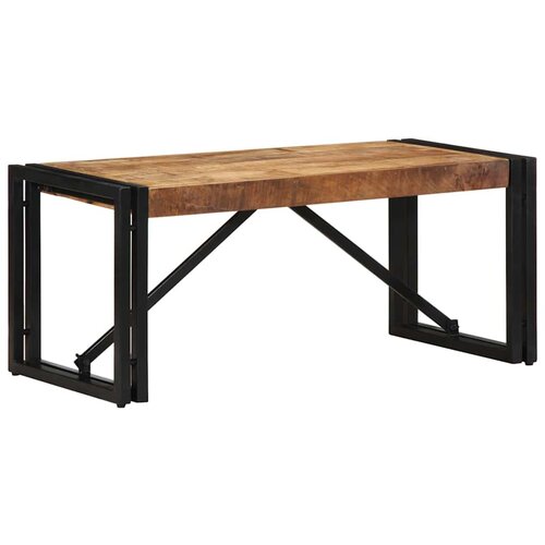vidaXL Kava miza 80x40x35 cm Masivni neobdelan les Mango Cene