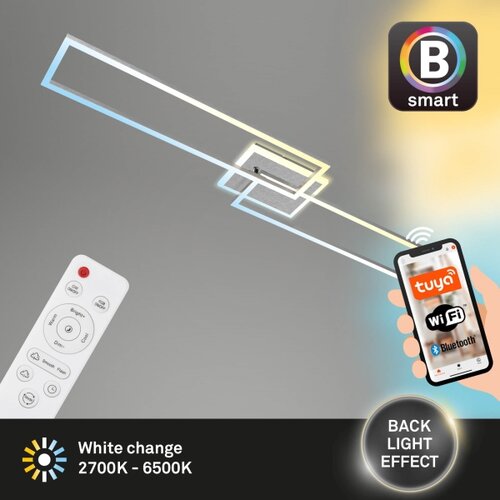 BRILO led prigu&amp;scaron;iva plafonska lampa frame 2xLED/20W/230V wi-fi tuya + daljinski Slike