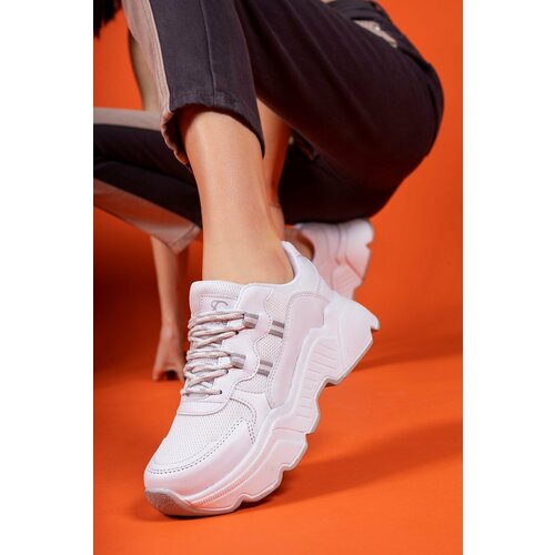 Riccon Women's White Anorak Sneakers 0012142 Slike