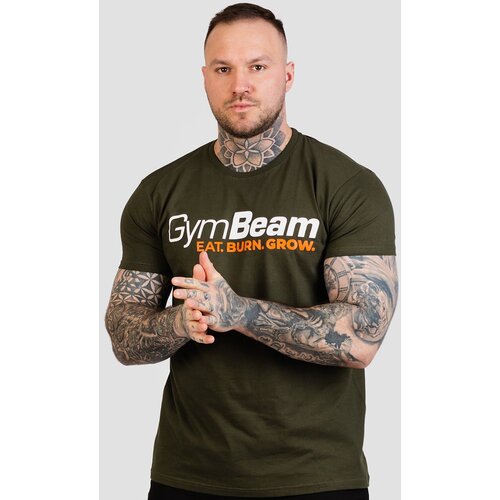 GymBeam Muška majica Grow Military Green Cijene