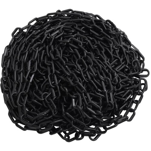 VidaXL Lanac za upozorenje crni 30 m &amp;Oslash; 4 mm plastični Slike