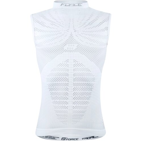 FORCE TEXTIL PODMAJICA - AKTIVNI VE&Scaron; BEZ RUKAVA FORCE TROPIC, bela 2XL-3XL Cene