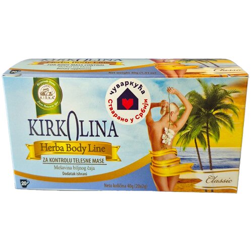 Kirka Kirkolina Classic HerbaBody Line čaj za kontrolu telesne mase 40g Cene