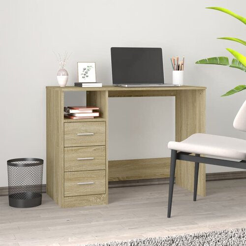 vidaXL Radni stol boja sonome hrasta 102x50x76 cm konstruirano drvo Cijene