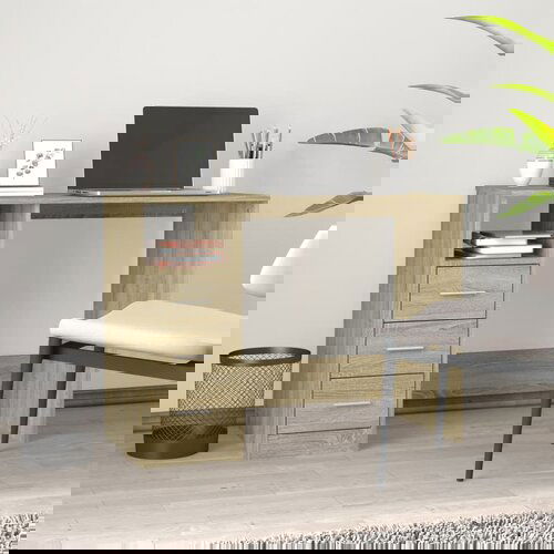 VidaXL Radni stol boja sonome hrasta 102x50x76 cm konstruirano drvo Slike
