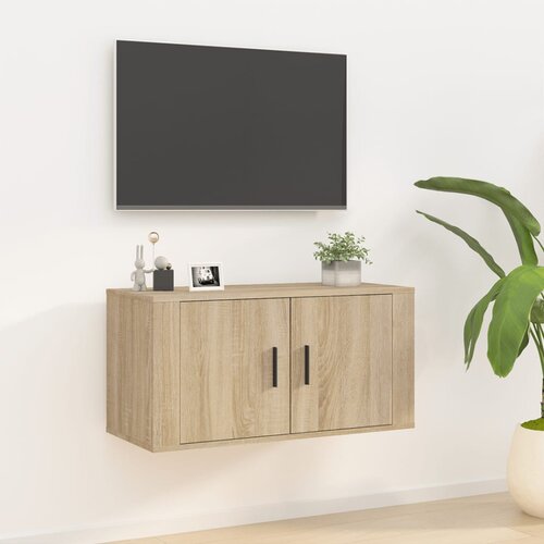 vidaXL Stenska TV omarica sonoma hrast 80x34,5x40 cm Cene