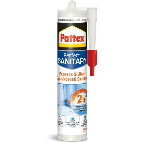 PATTEX sanitarni express silikon , transparentni (280 ml)