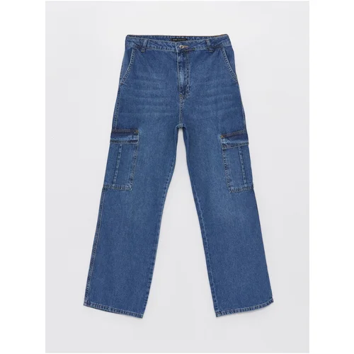 LC Waikiki Women's Straight Cargo Jeans