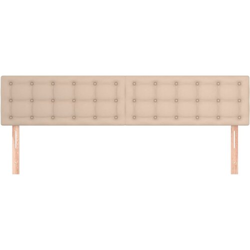  Uzglavlja cappuccina 180x5x78/88 cm od umjetne kože Slike