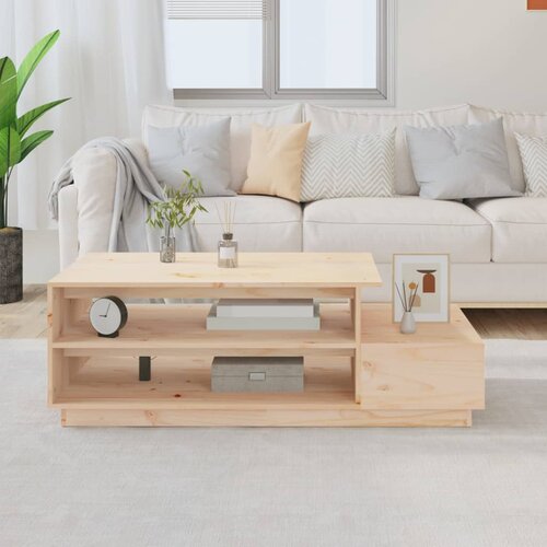 vidaXL Stolić za kavu 120 x 50 x 40,5 cm od masivne borovine Cijene