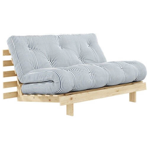 Karup Design Bela/svetlo modra raztegljiva sedežna garnitura 140 cm Roots - Cene