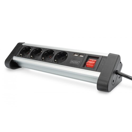 Digitus Produžni kabal sa 4 utičnice i USB ulazima 1.5m Cene