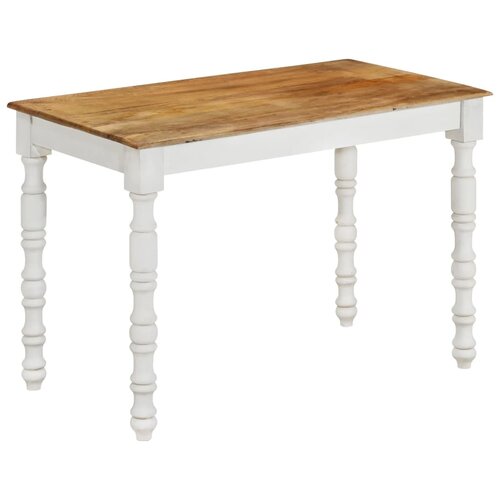  The Living Store Jedilna miza 110x60x76 cm trden mangov les - Jedilna Miza, (21497137) Slike