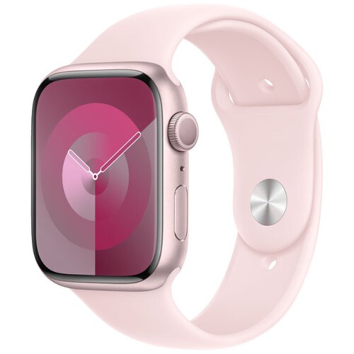 Apple watch series 9, 45mm pink ac, light pink sb m/l Slike