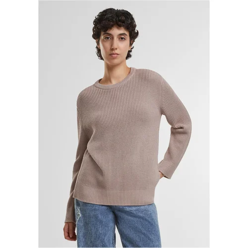 Urban Classics Women's ribbed knitted sweater powder pink