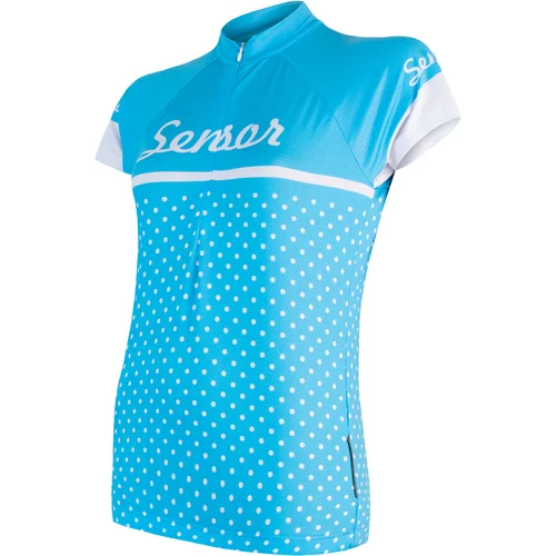Sensor Women's Cycling Jersey Cyklo Dots Blue