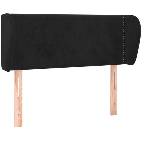 Maison Chic posteljno vzglavje - vzglavna omarica - nočna omarica z u&amp;scaron;esi črno 93x23x78/88 cm žamet, (21712592) Slike