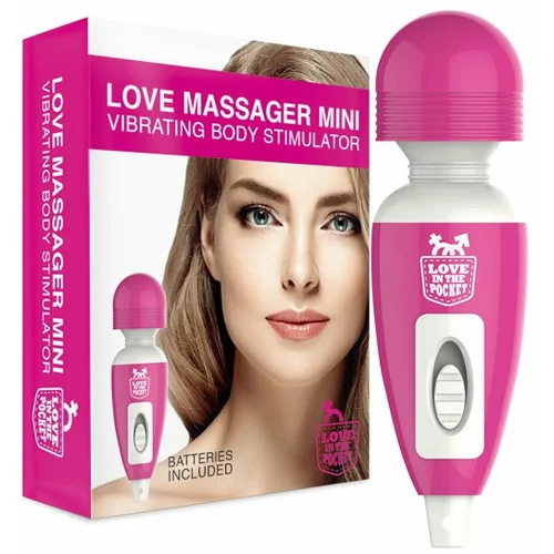 Love in the Pocket Love Wand - mini vibrator za masažu (ružičasti)