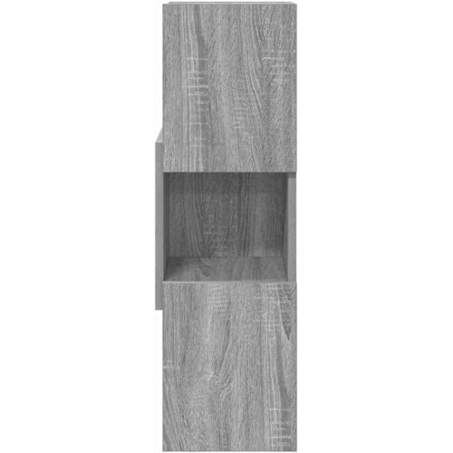  Kutni ormarić Siva Sonoma 25,5x25x80cm Konstruirano drvo Slike