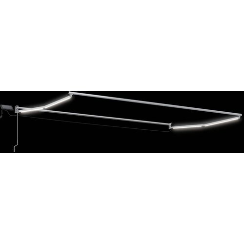  zlačivna tenda s LED diodama Žuta, siva i bijela 5 x 3 m Slike