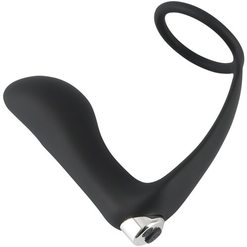 Black Velvets Vibrating Ring &amp;amp; Plug 595853 Black Slike