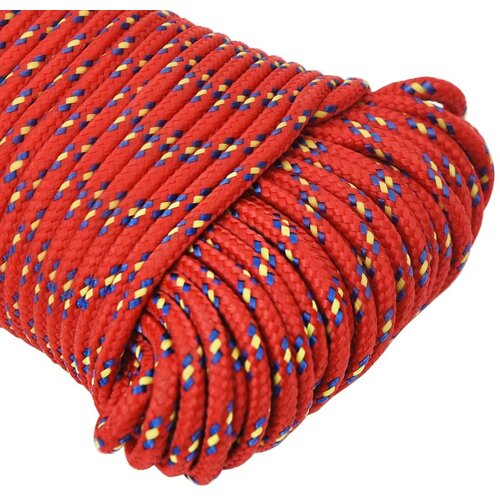  Brodski konop crveni 4 mm 50 m od polipropilena Slike