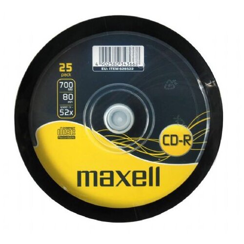 Maxell cd-r 700MB 52X 25 na osi Slike