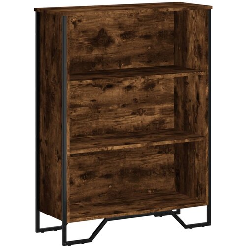 Maison Chic Knjižna omara - Knjižni regal dimljeni hrast 80x31x106 cm inženirski les, (21726371) Cene