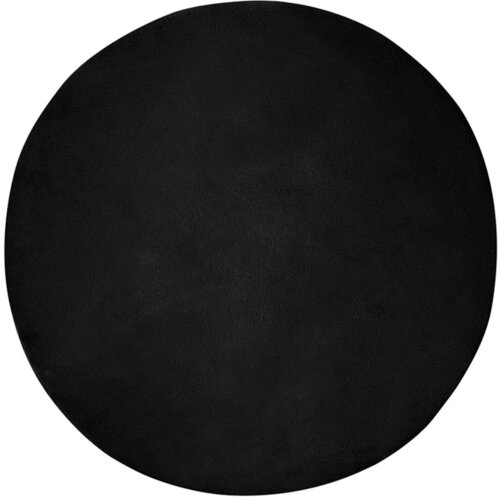 vidaXL Umetno zajčje preproga Črna Ø 160 cm Poliester Cene