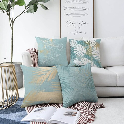Minimalist Cushion Covers Komplet 4 prevlek za okrasne blazine Lagoon, 55 x 55 cm Cene