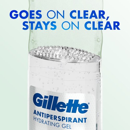 Gillette Antiperspirant Hydrating Gel Aloe Scent antiperspirant gel z vlažilnim učinkom za mo&amp;scaron;ke 70 ml Slike