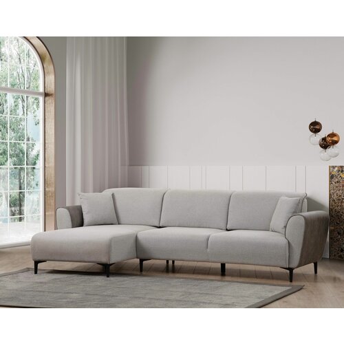 Atelier Del Sofa aren left - grey grey corner sofa-bed Slike
