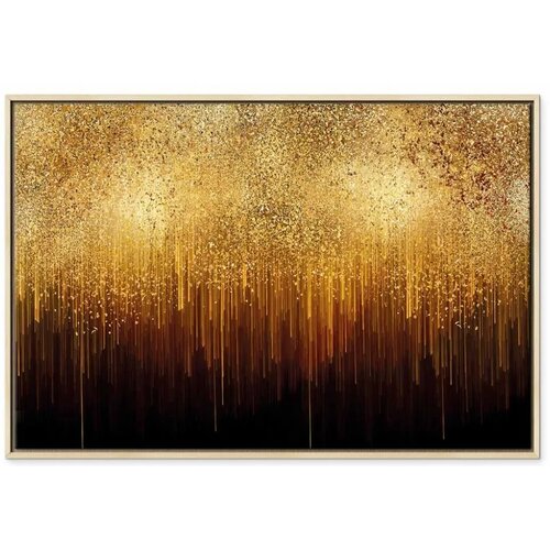  Slika - Golden Expansion (1 Part) Wide 90x60 U prirodnom drvenom okviru Cene