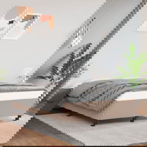 VidaXL Okvir za krevet boja cappuccina 120x200 cm umjetna koža Slike