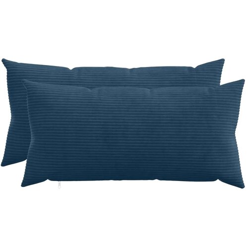  Presvlaka za jastuk 2 pcs HEERLEN Mornarsko plava 40 x 70 cm - Modra 40 x 70 cm 2 Cijene