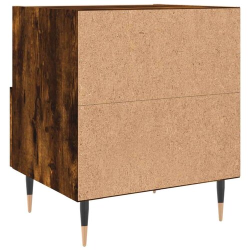 vidaXL Nočna omarica 2 kosa dimljen hrast 40x35x47,5 cm inženirski les Cene