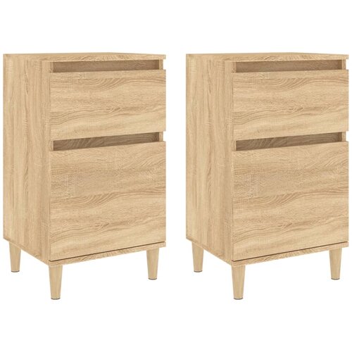 Maison Chic Dvo delni komplet Nočne omarice - Nočne mize sonoma hrast 40x35x70 cm, (21689852) Slike