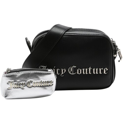 Juicy Couture Torba za čez ramo 'Jasmine' črna / srebrna Cene